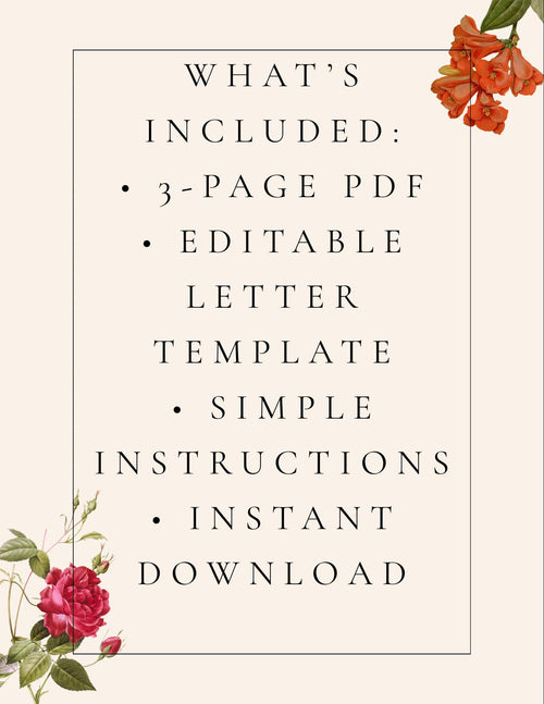 Sweepstakes Entry Letter Template | Printable, Editable (Digital Download)